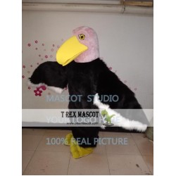 Eagle Mascot Costume Pink Bald Eagle