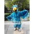 Blue Falcon Mascot Costume Eagle Hawk Cartoon