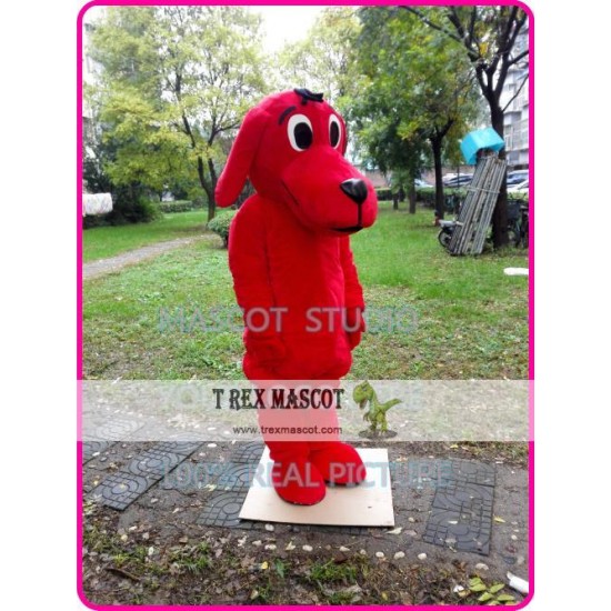 Red Dog Mascot Costume