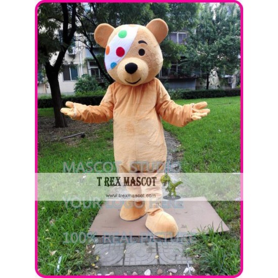 One Eye Bear Mascot Costume