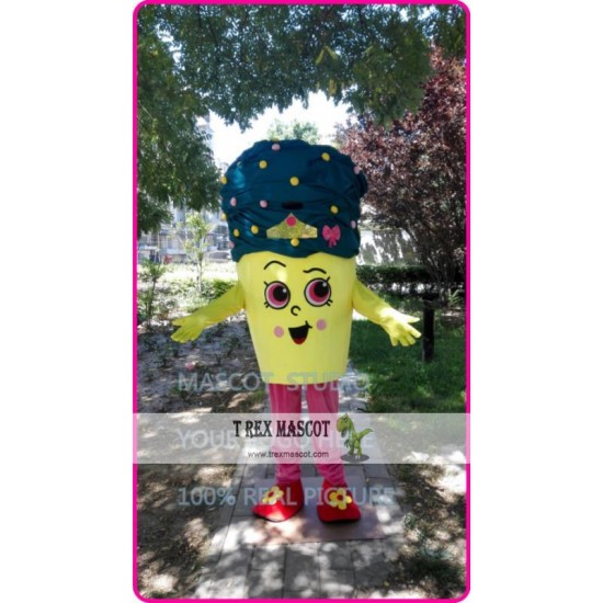 Cupcake Icecream Mascot Costume