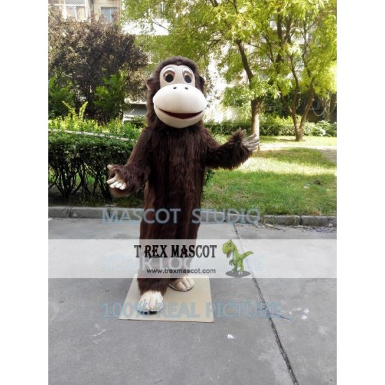 Plush Monkey Mascot Costume Ape Mascot