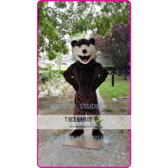 Grizzy Bear Mascot Costume Brown Bear