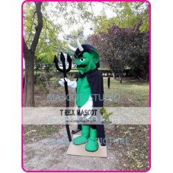 Green Devil Mascot Costume Halloween Devil