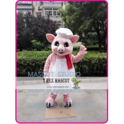 Pink Pig Chef Mascot Costume Cartoon Anime Cosplay