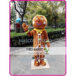 Gingerbread Mascot Costume Christmas Ginger Bread Christmas