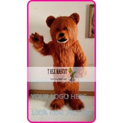 Mascot Plush Grizzy Mascot Brown Bear Mascot Costume