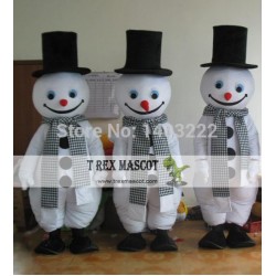 Christmass And Snowman Mascot Costume And Christmas Snowman Mascot Costume