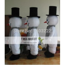 Christmass And Snowman Mascot Costume And Christmas Snowman Mascot Costume