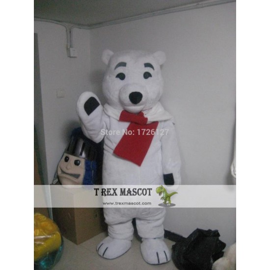 Polar Bear White Bear Mascot Costume Fancy Costume Anime Cosplay