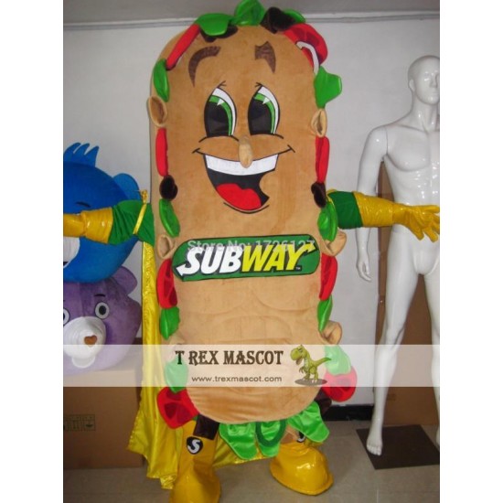 Mascot Sandwich Subman Mascot Costume