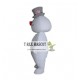 Frosty Snowman Mascot Costume Walking Adult Cartoon