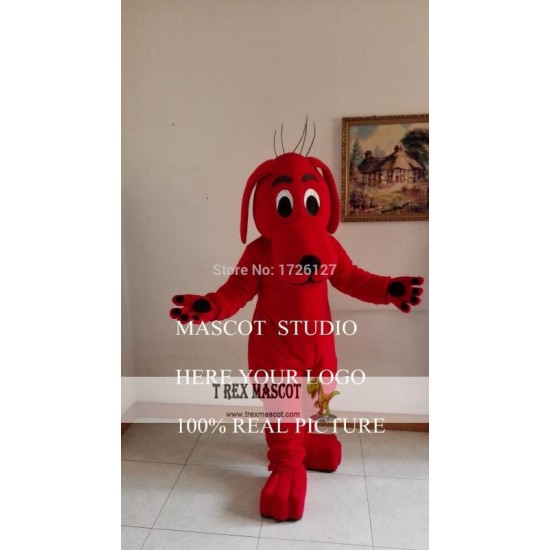 Big Red Dog Mascot Costume Cartoon Anime Cosplay