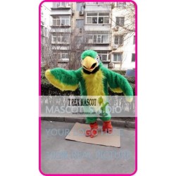 Green Plush Parrot Mascot Costume