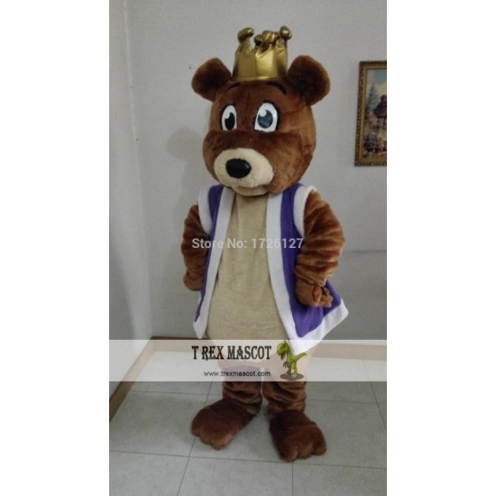 Plush Bear Mascot Bear Crown Costume Cartoon Cosplay Cosplay Costumes