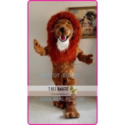 Plush Lion Mascot Simba Leo Costume