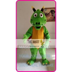 Mascot Green Dragon Mascot Dino Dinosaur Rex Costume