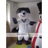 Mascot White Dog Mascot Costume