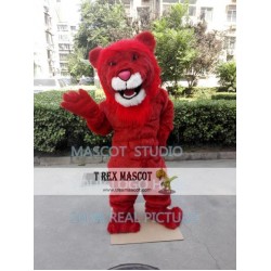 Red Lion Mascot Costume Plush Lion