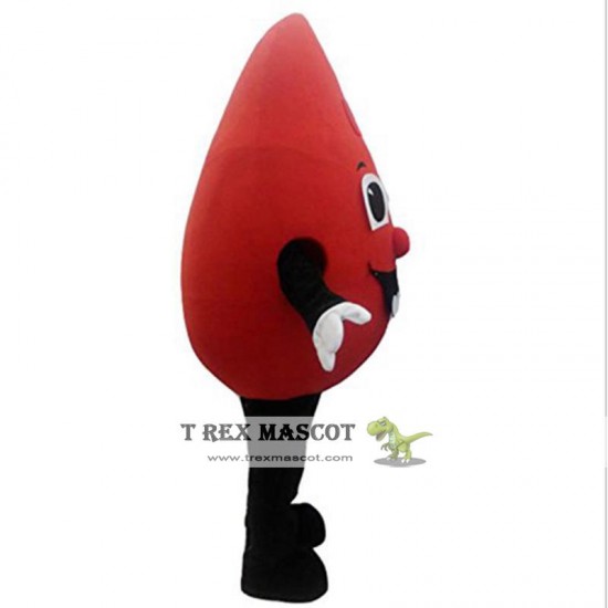 Red Drop Of Blood Mascot Costume Halloween Fantasia Mascot Costume