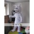 Mascot White Dog Mascot Costume