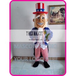 Mascot Uncle Sam Mascot Costume