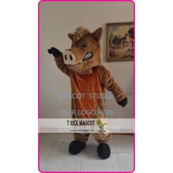 Mascot Wild Boar Mascot Plush Hog Mascot Costume