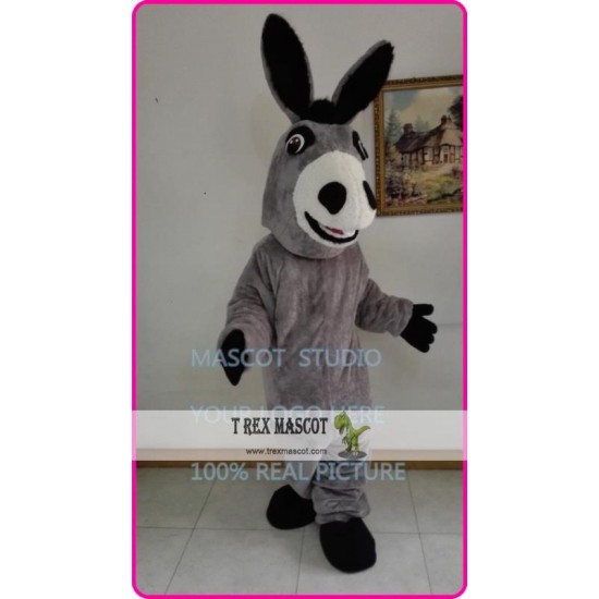 Mascot Grey Doney Mascot Costume