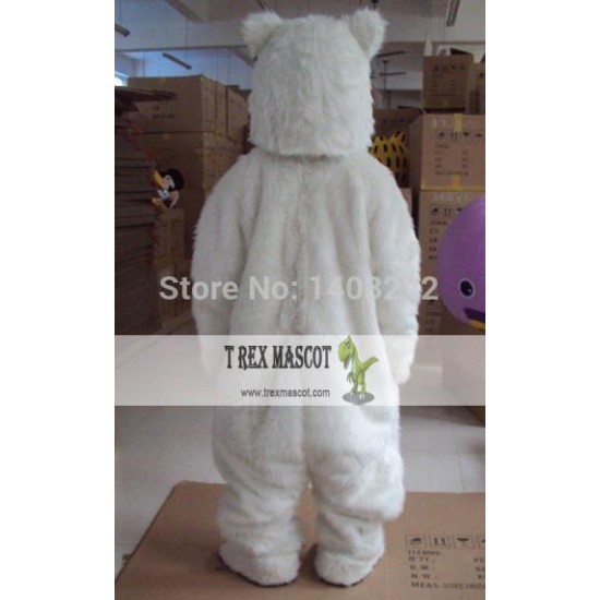 Bear Mascot Costume White Polar Bear Mascot