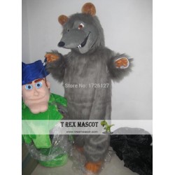 Mascot Grey Plush Rat Mascot Costume