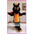 Black Dragon Mascot Costume Cartoon