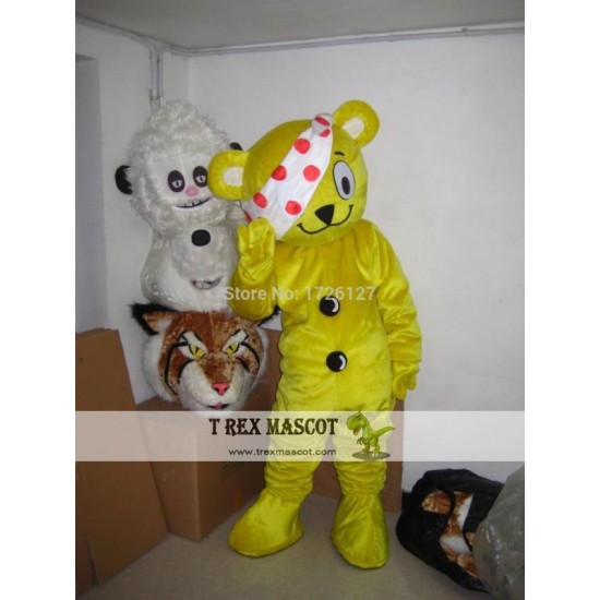 Mascot One Eye Bear Mascot Costume