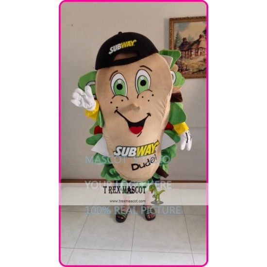 Mascot Sandwich Subman Mascot Costume