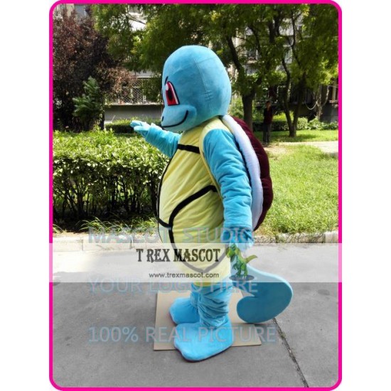 Squirtle Blue Turtle Mascot Costume