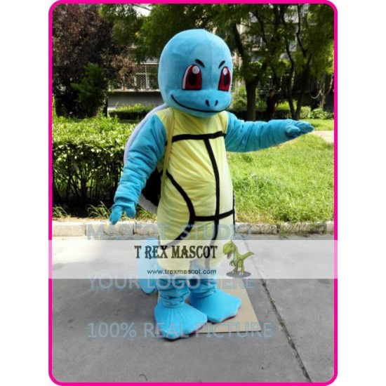 Squirtle Blue Turtle Mascot Costume