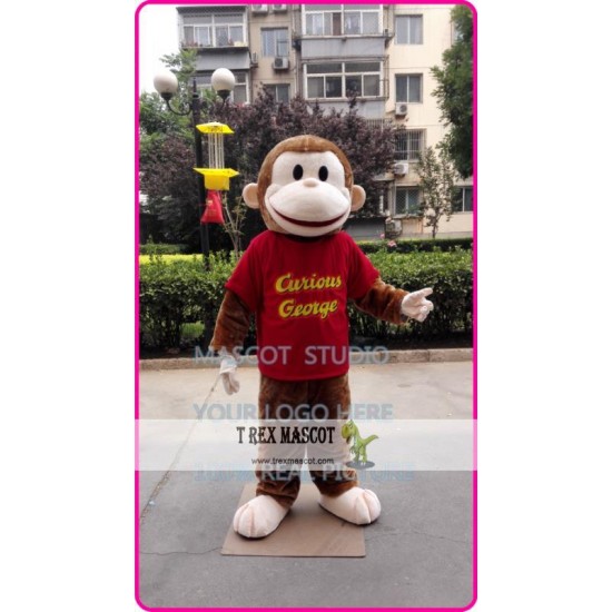 Mascot Monkey Mascot Costume Red Monkey