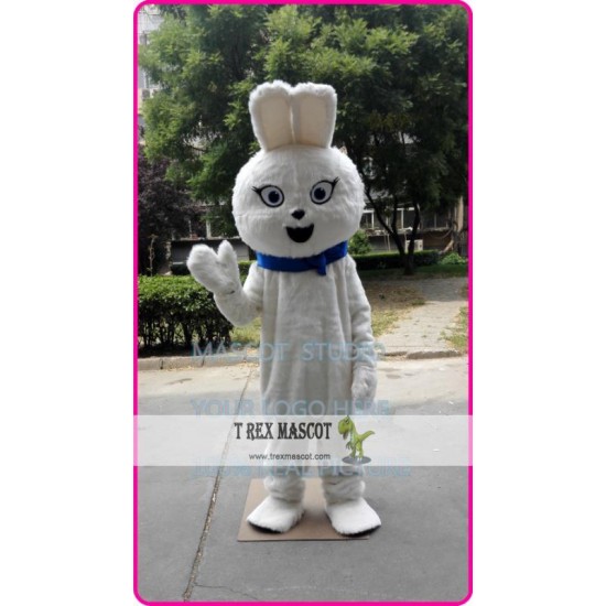 Mascot White Plush Bunny Mascot Costume White Rabbit