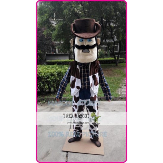 Power Cowboy Mascot Costume Cow Boy 41256