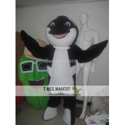 Mascot Black Whale Orca Mascot Costume