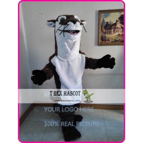 Realistic Otter Mascot Adult Costume