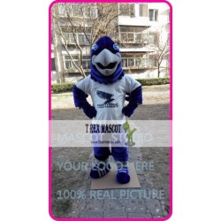 Mascot Blue Plush Eagle Falcon Hawk Mascot Costume