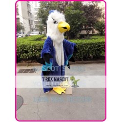 Blue Hawk Mascot Costuem Eagle Falcon