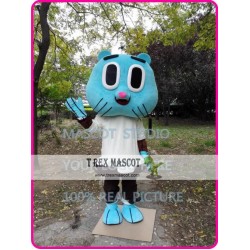 Blue Cat Mascot Costume