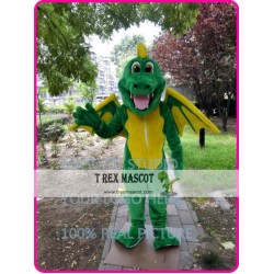 Green Dragon Mascot Costume Dinosaur