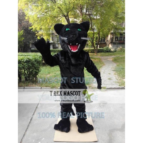 Black Panther Mascot Costume Leopard Cartoon