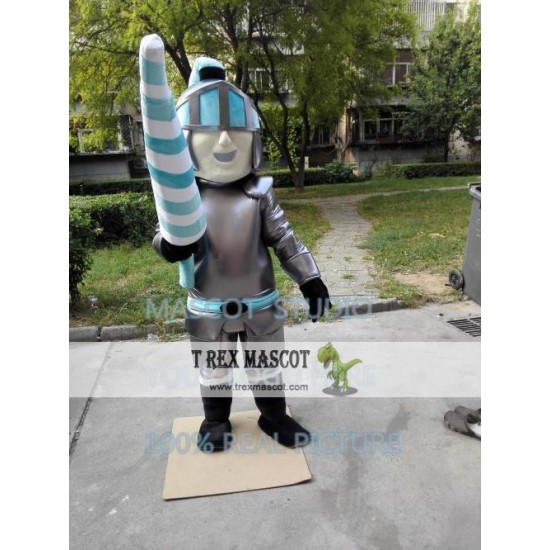 Knight Mascot Lanceer Trojan Costume Cartoon