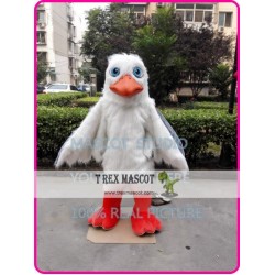 Seagull Mascot Costume Plush White Seagull Pigeon Mascot