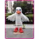 Seagull Mascot Costume Plush White Seagull Pigeon Mascot