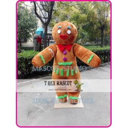 Gingerbread Mascot Costume Christmas Ginger Bread Christmas