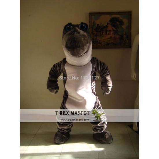 Mascot Grey Shark Mascot Costume